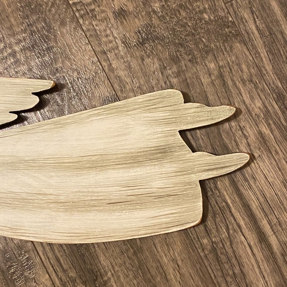 Angel Wall Hanging Ivory Wood Christmas Holiday - Picture 5 of 10